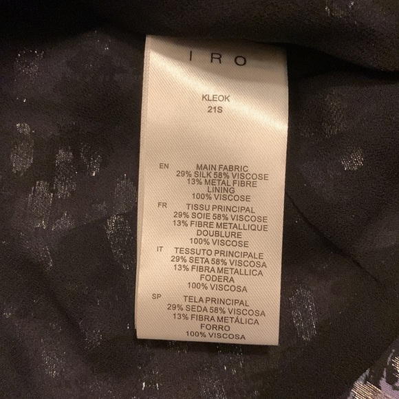 Gorgeous IRO Blouse NWT Size 44 - Picture 7 of 8